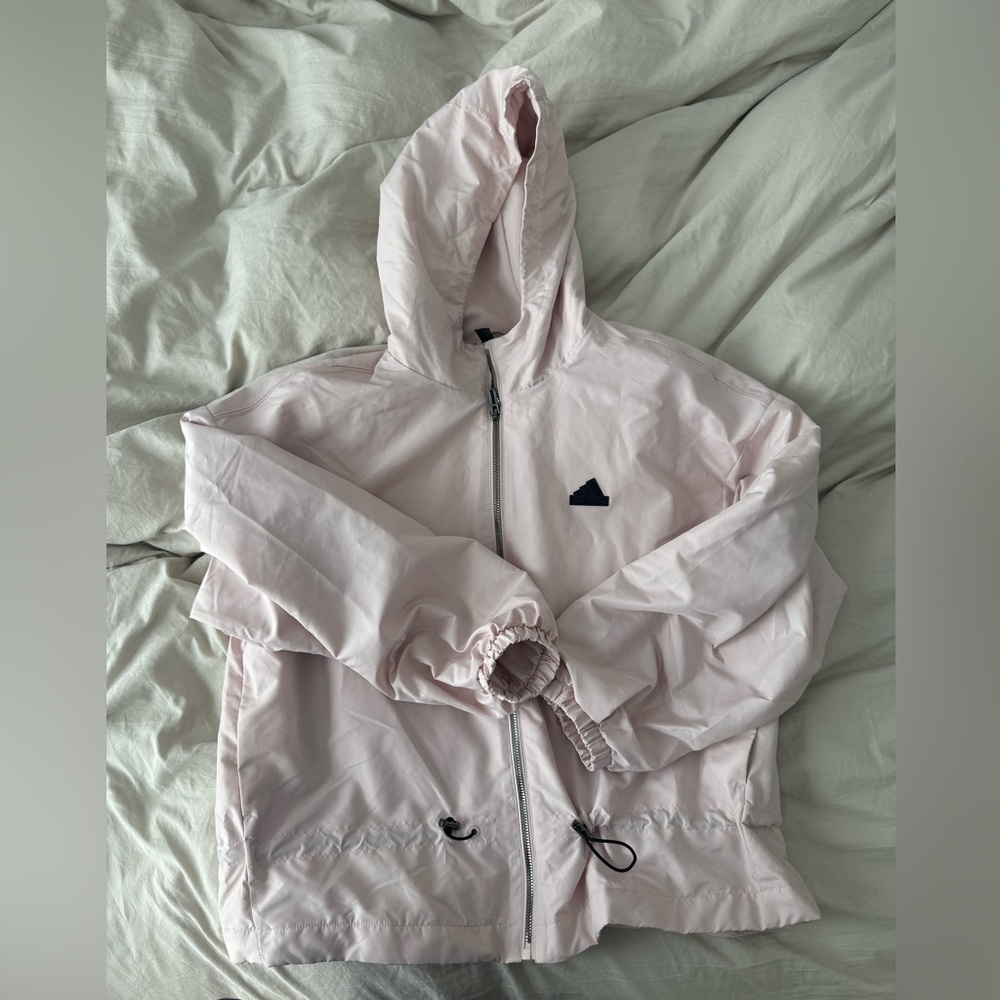 Adidas Baby Pink Fleece-lined jacket